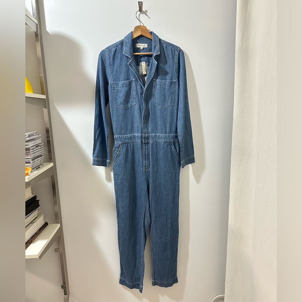 Madewell Blue Denim Jumpsuit